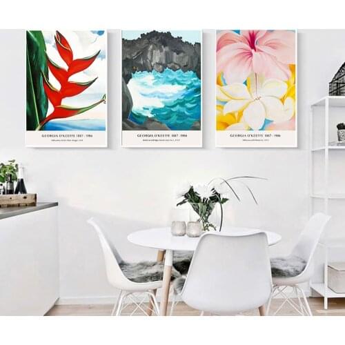 Hawaiian Phantom Exhibition Poster Wall Art Flower Print Museum Modern Canvas Painting Living Room Nordic Home Decor Picture