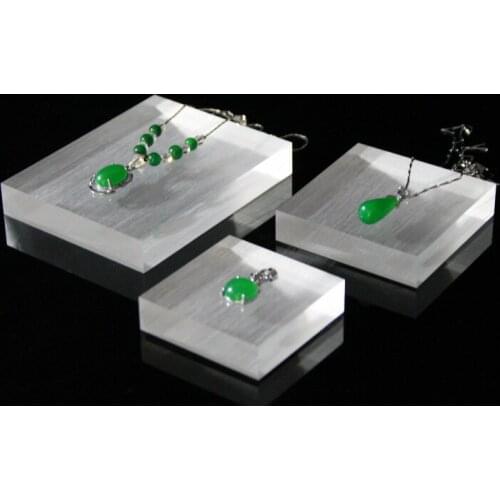 Custom acrylic stamps block sheet Jewelry tray bracelet stand for cosmetic perfume charms organizer holder display pendnat pad