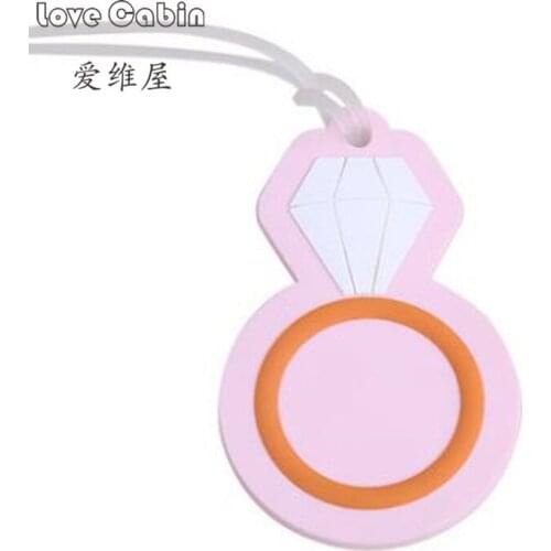 Creative Cute ring Luggage Tag Suitcase Name ID Address Tags Fashion Silicone Wedding gift for Guest 10