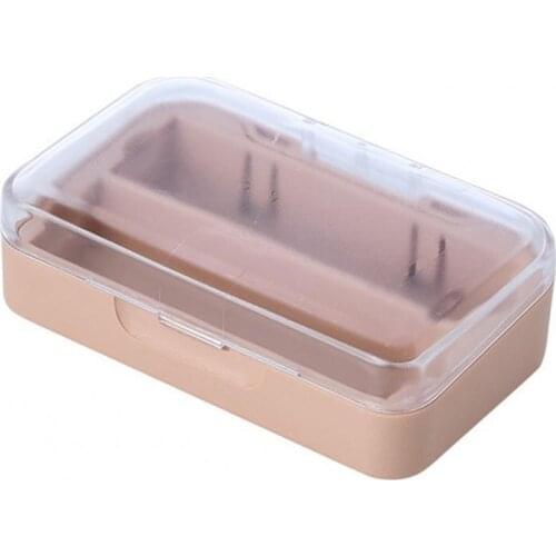 Creative Lipstick Storage Box 2 Styles Lightweight Dust-proof Two Compartments Portable Lipstick Case with Mirror for Travel