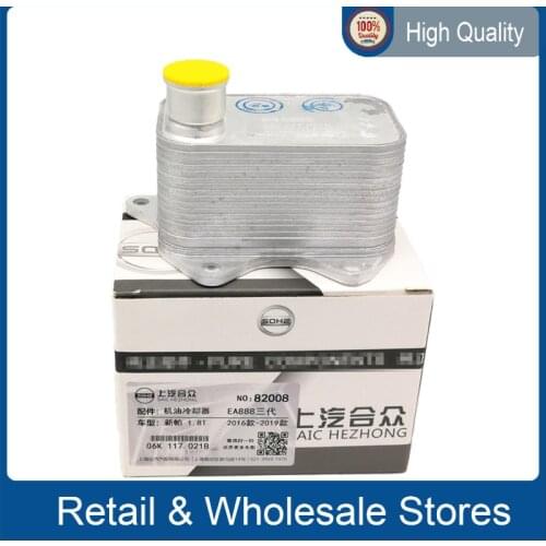 Engine Oil Cooler 06K 117 021B 06K 117 021G 06K 117 021K for Audi EA888 third generation 1.8T/2.0T/ New Passat Golf 7 Tiguan L