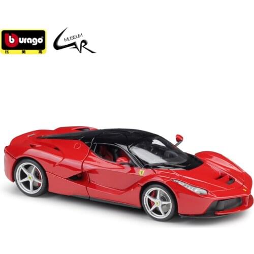 Bburago 1:18 Model Car Simulation Alloy Racing Metal Toy Car Children Toy Gift Collection Ferrari LaFerrari Hardcover Edition