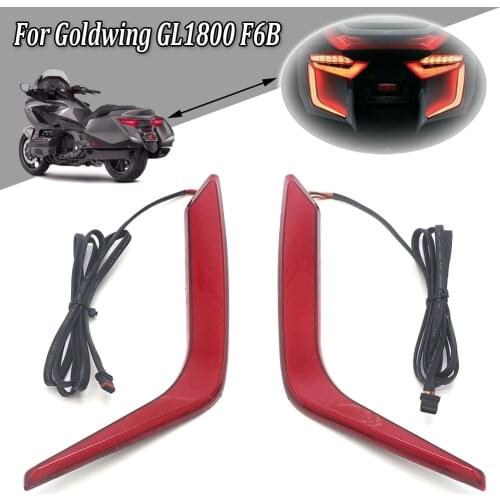 A Pair LED Rear Saddlebag Accents Light Warning Stop Lamp Red Lenses kit FOR Honda Goldwing GL 1800 GL1800 F6B 2018-UP 2021 2020