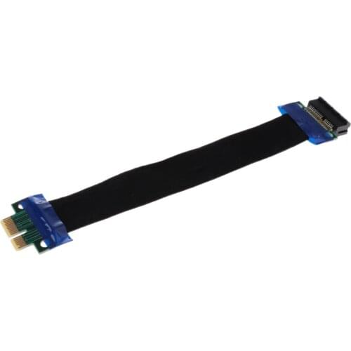 PCI-E 1X Riser Card Extender Flexible Ribbon Cable 15CM Converter 36Pin