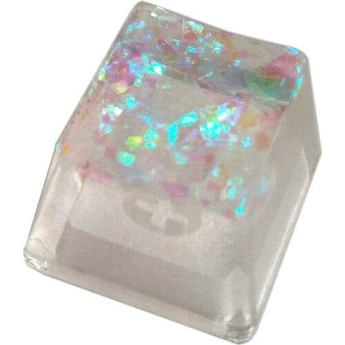 Handmade Customized OEM R4 Profile Resin Keycap Keyboard RGB Translucent Keycap LX9B
