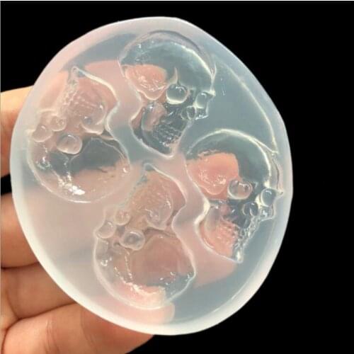 Transparent Silicone Mould Dried Flower Resin Decorative Craft DIY skull Type epoxy resin molds for jewelry