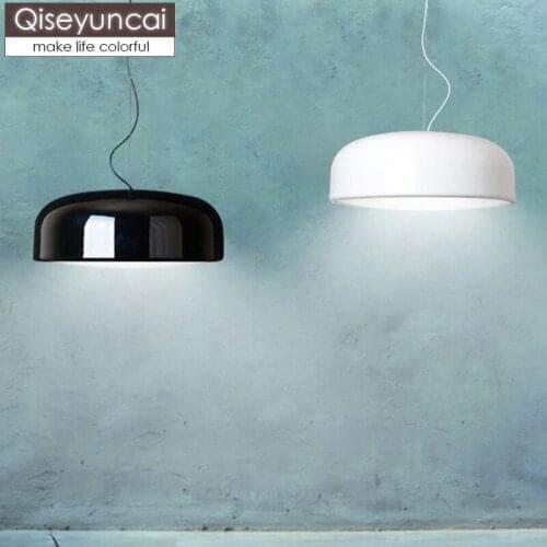Qiseyuncai Nordic Round Droplight Aluminum Lampshade Pendant Lights, E27 110V ~ 220V for decor Pendant Lamp Light Fixture
