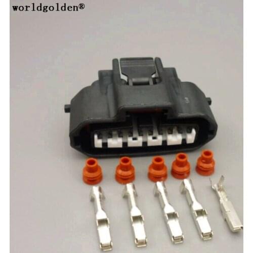 Worldgolden 5 Pin Engine Plug Female Housing Wire Harness Connector Ignition Air Flow Meter Socket For Toyota