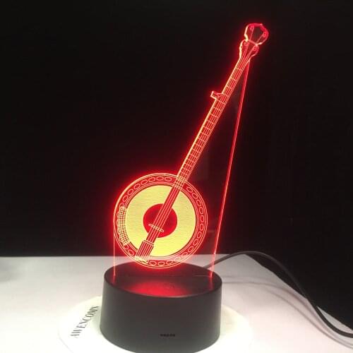Pretty Banqin Anicent Piano Model Desk Table Lamp Creative Musician Gift 3D Illusion Lamp LED Lights for Household Decorate Lamp