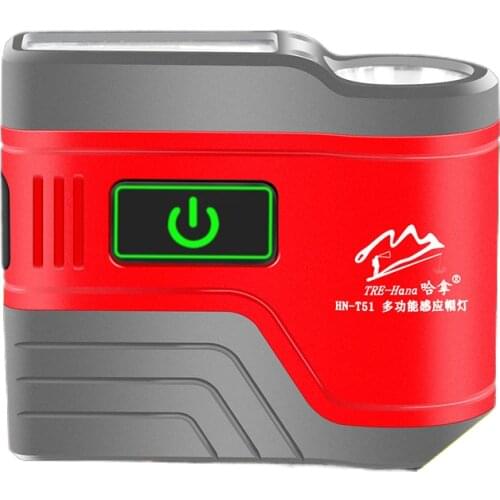 Hannah dedicated night fishing headlight glare fishing hat clip lamp powered inductive head mounted large-capacity super bright