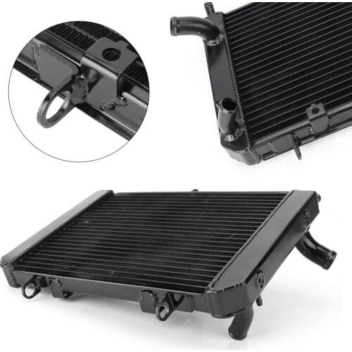 GZYF 1PC Motorcycle Cooling Cooler Radiator For Suzuki GSR400 GSR600 2006-2016 Aluminum Black