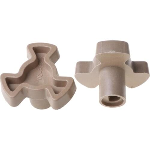 2Pcs 14mm Microwave Oven Turntable Roller Guide Support Coupler Tray Shaft