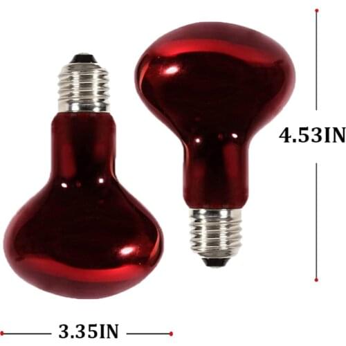 BENE Reptile Heat Lamp Bulb Infrared Basking Spot Heat Lamp for Reptiles & Bearded Dragon Amphibian 50W 75W