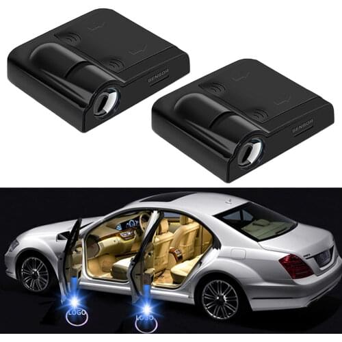 2PCS Car Door Logo Light Welcome LampUniversal Wireless Projector Light Atmosphere Car Light DC 5V Decorative Light Laser Light