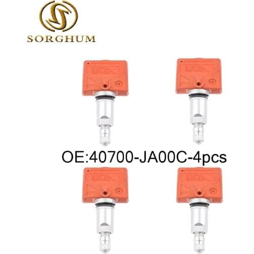4pcs 40700-JA00C TPMS Tire Pressure Receiver Sensor For Nissan Infiniti TPMS Tire Pressure Sensor & Service Kit