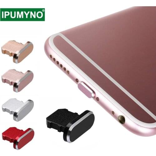 5pcs/Lot Dust Plug Mobile Phone Accessories Gadgets For Iphone 11 12 Pro Xs Max X Xr 8 7 Plus 6 6s 5 Se Usb Cover Metal 5 Colors