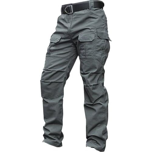 Men Lightweight Tactical Pants Breathable Army Military Style Loose Long Trousers Casual More Pockets Black Green Cargo Pants