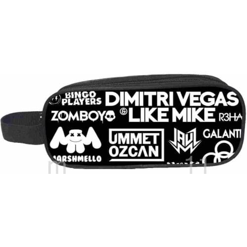 DJ Marshmello Kids Stationery Bag Kakashi Children Boy Girl Kid Pencil Case Uchiha Sasuke New Cute High Quality School Supplies