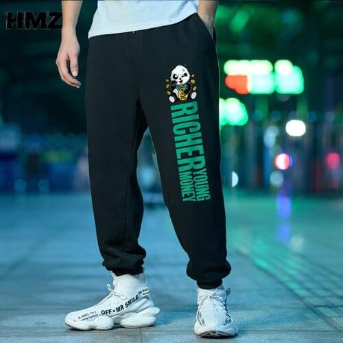 HMZ Men Pants Sweatpants Hip Hop Joggers Pants Men Autumn Casual Pants Fashion Print Trousers Streetwear Men Cotton Sweatpants