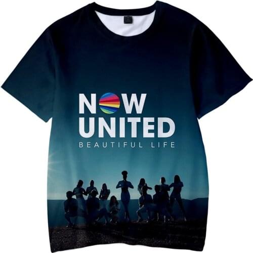 2021 Hot Sale Now United 3d T-shirt Unisex Fashion Casual Round Neck Sweatshirt Hip-hop Short Sleeve Streetwear Oversized Tops