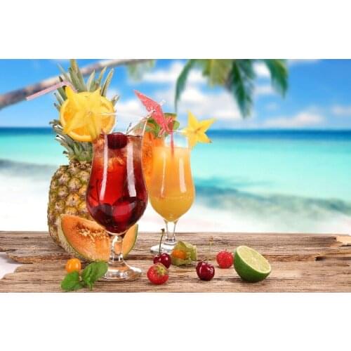 Fruit Juice Drinks And Fruit Summer Style Paintings Modular Pictures Wall Panels Modular Pattern For Kitchens Nordic Decoration