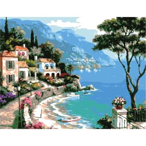 Painting By Numbers Oil Painting on Canvas Paint By Number Drop Shipping Wall Art Pictures Home Decor Gift