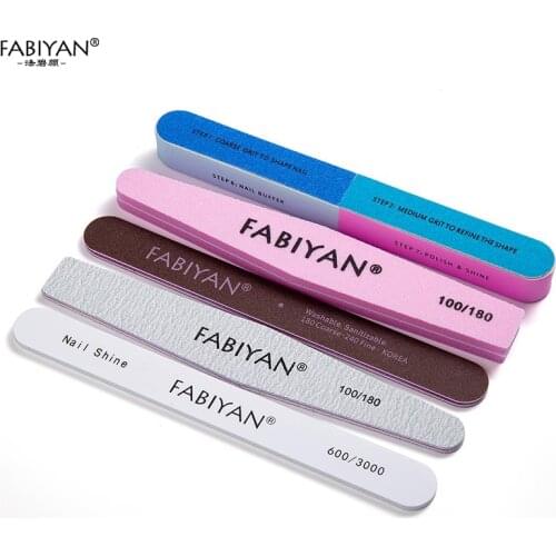 Set Nail Art Files Block Buffer Pedicure Sanding Care Sponge Buffing Gel Polish Files Manicure Professional Tool Colorful Kit