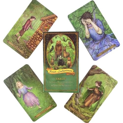 Forest Of Enchantment Tarot Deck Leisure Party Table Game High Quality Fortune-telling Prophecy Oracle Cards With Guide Book