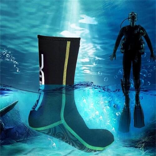 Diving socks 3mm mm neoprene diving socks non-slip beach warmth snorkeling surfing mens and womens swimming socks