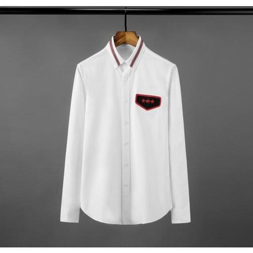 New 100% Cotton Mens Shirts High Quality Long Sleeve Black White Casual Mens Dress Shirts Plus Size 4xl Slim Fit Male Shirts