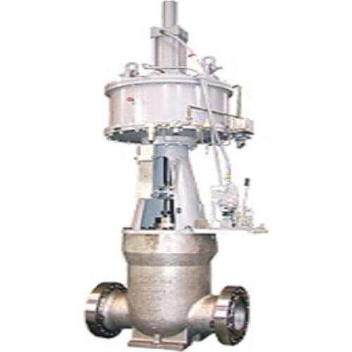 Control valve 400H types of pneumatic valves with double acting pneumatic actuator and valve positioner