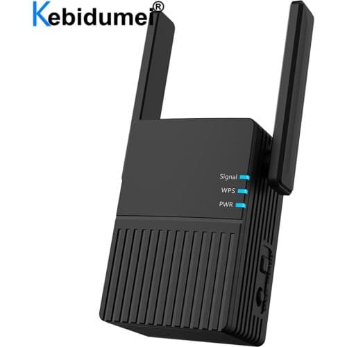 2.4G/5G Dual Band WiFi Repeater Wireless Wlan WiFi Booster Amplifier 5Ghz Wi-Fi Signal Long Range WiFi Extender 1200Mpbs 300Mbps