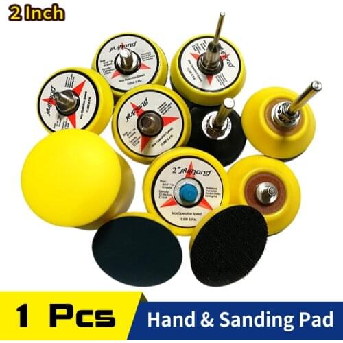 2Inch 50MM Backup Sanding Pad Hook and Loop Sander Backing Pad Hand Sanding Block for Polishing & Grinding Abrasive Power Tools