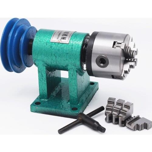 Lathe spindle assembly with flange connection plate transition plate 80 spindle three-jaw four-jaw chuck