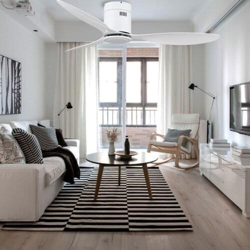 Nordic DC Motor Industrial Ceiling Fan Without Light Commercial Hotel Project Ceiling Fan with Remote Control Ventilador De Tech