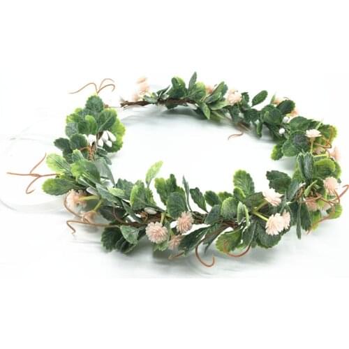 Gypsophila Flowers Wreath Crowns Headband Women Hair Accessories Headdress Girl Floral Garlands Wedding Party Floral Headwear