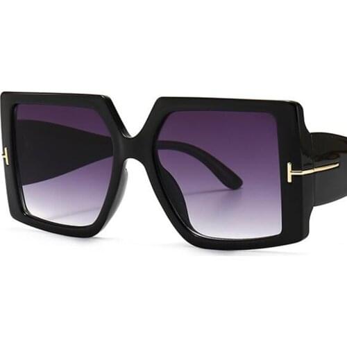 Glamorous Square Designer Sunglasses Women New Vintage Large Sun Glasses Gradient Men Fashion Oversized Shades Eyewear