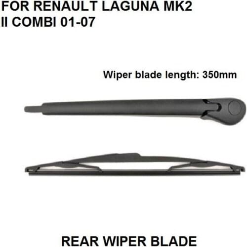REAR WINDOW WIPER ARM AND BLADE FOR RENAULT LAGUNA MK2 II ESTATE COMBI 2001-2007 350MM NEW