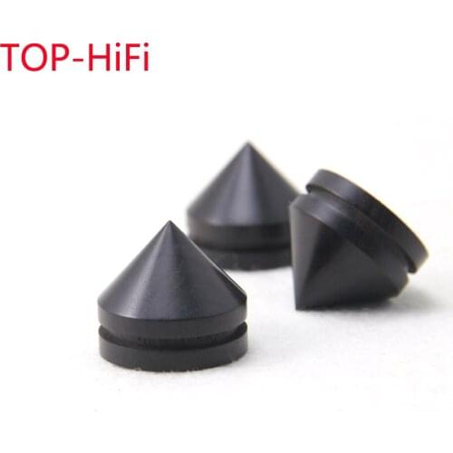 TOP-HiFi 6PCS Stand/spike Sandalwood HIFI Shelf Speaker Decoder CD Power Amplifier Shockproof Small 23mm