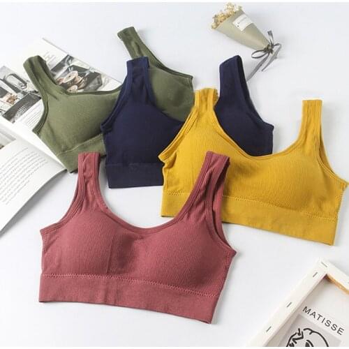 Women Sports Bra High Stretch Breathable Top Fitness Running Yoga Gym Sports Top Vest Anti-sweat Shockproof Padded bra