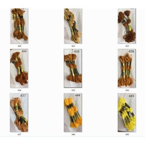 100% cotton CXC 10 pieces cross stitch threads / cross stitch embroidery thread Customer choose styles threads colors 6