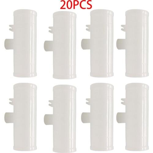 20pcs 3/4" New Tee Fittings Poultry Chicken Automatic Drinker Water Drinking Cup Nipples Connector for Broiler Breeder Duck Bird