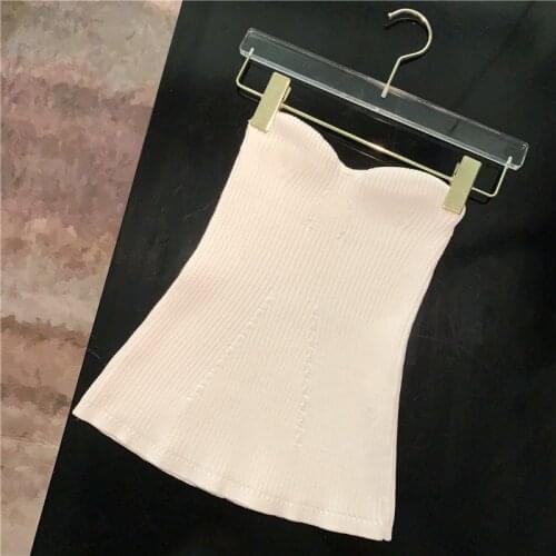 2020 Fashion Sexy Backless Tank Top Stereo Wrap-around Sexy Tight Tube Top Ladies All-match Basic Tops Ropa Mujer