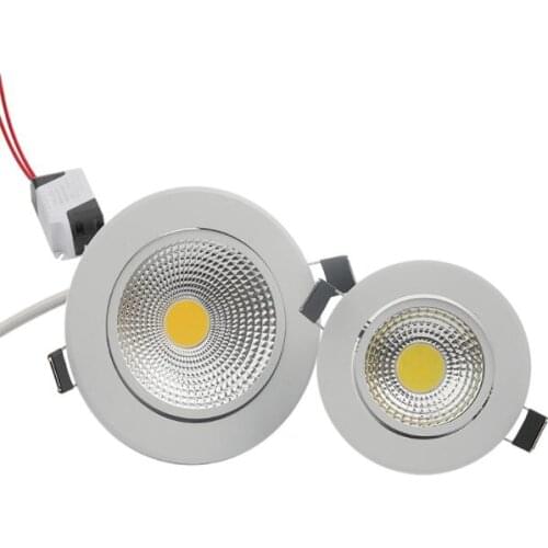 3W 5W 7W 9W 12W COB Dimmable LED Downlight 85-265V Recessed LED Spot Light Ceiling Lamp Light for Indoor Lighting