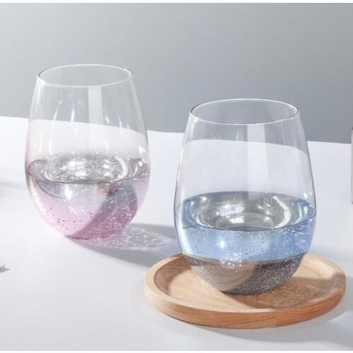 500ML Modern INS Starry Sky Glass Water Bottle Household Belly Cup Milk Juice Coffee Smoothie Drink Beer Mug Kawaii Mug