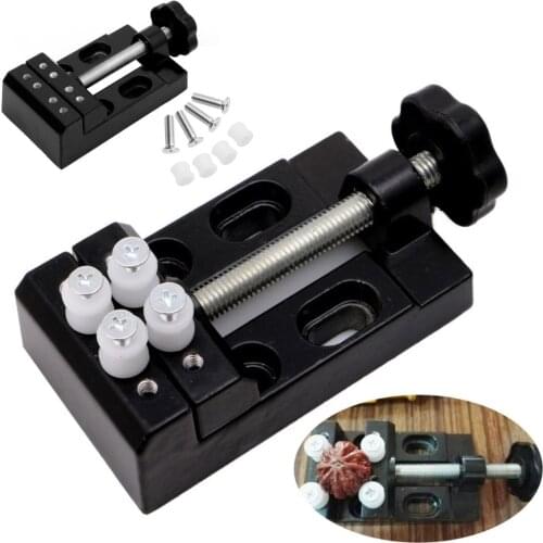 55mm Clamping Mini Carving Bench Clamp Drill Press Vice Hand Micro Clip Flat DIY Woodwork Sculpture Craft Hand Fixed Repair Tool