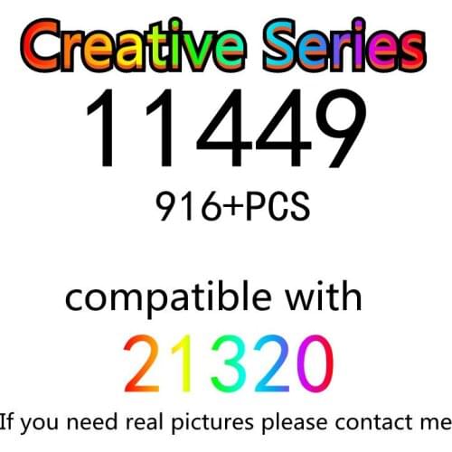 916PCS 11449 Building Block Toy Creative Series 21320 Assembled Building Block Childrens Toy Gifts