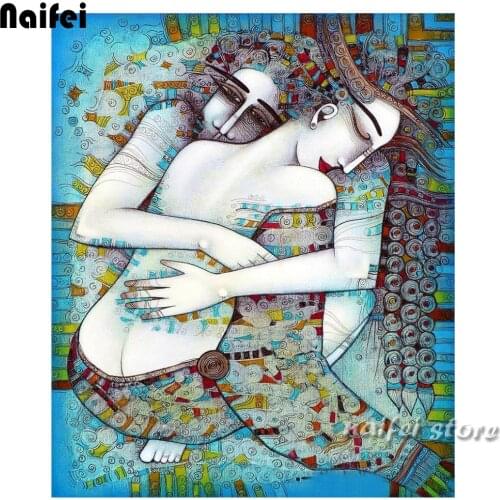 5D DIY Diamond Mosaic Embroidery 'Two-lovers-hugs" Diamond Painting Full square Rhinestones cross stitch mazaika home decor