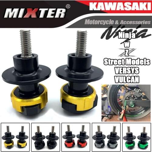 Motorcycle Aluminum Stand Swingarm Spools Slider Stand Screw Universal For KAWASAKI Z800/E Z900 Z900RS CAFE Z1000 Z1000R Z1000SX