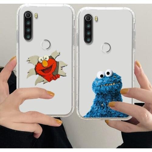 Sesame Street cookie monster Phone Case For Xiaomi Redmi Note 7 7A 8 8T 9 9A 9S 10 K30 Pro Ultra transparent soft back art